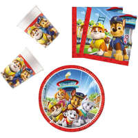 Nickelodeon Paw Patrol Rescue Heroes, Mancs Őrjárat party szett 36 darabos, 23 cm-es tányérral