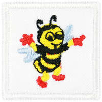 EU Ovis jel, Bölcsis jel, felvarrható, textilragasztóval felragasztható - Méhecske