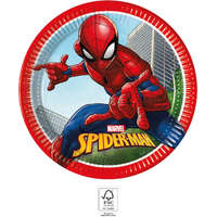 Marvel Spiderman Crime Fighter, Pókember papírtányér 8 DARABOS, 23 cm FSC Nr1
