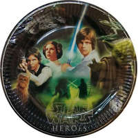 George Lucas Star Wars Heroes papírtányér 8 DARABOS, 23 cm Nr1
