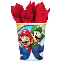 Nintendo Super Mario papír pohár 8 DARABOS 250 ml