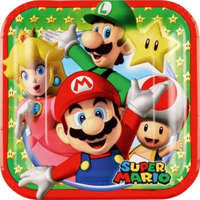 Nintendo Super Mario papírtányér 8 DARABOS Nr3