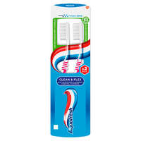 Reckitt Benckiser Aquafresh Clean&Flex fogkefe 2db közepesen erős sörtékkel