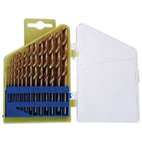 Extol EXTOL CRAFT FÉMCSIGAFÚRÓ KLT. HSS TITÁN BEVONATÚ; 13DB, 1,5- 6,5MM (MŰANYAG DOBOZBAN)