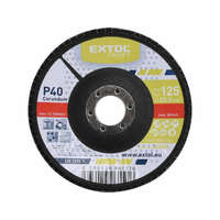 Extol EXTOL LAMELLÁS CSISZOLÓ ACÉL, ALU, MŰA. ÉS FA MUNKADARABOK CSISZOLÁSÁRA, 125×22MM; P40, KÚPOS, MAX.:12.300 FORD./PERC, EN13743