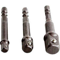 Extol EXTOL CRAFT DUGÓKULCS ADAPTER KÉSZLET 3DB-OS; 1/4" - 3/8" - 1/2", BEFOGÁS: 1/4" HATSZÖG
