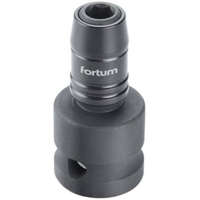 Fortum FORTUM ADAPTER, IMPAKT 1/4" BIT-EK GÉPI BEFOGÁSÁHOZ, 1/2" GÉPI BEFOGÁS, GYORSKIOLDÓVAL, CRMOV, HOSSZ: 49 MM (4790002)