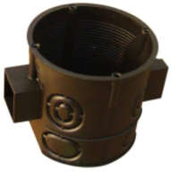 Tracon TRACON D60SM PERFORÁLT SZERELVÉNYDOBOZ SÜLLYESZTETT MÉLY SOROLHATÓ FEKETE 64X61MM IP44