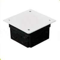 Tracon TRACON PERFORÁLT KÖTŐDOBOZ SÜLLYESZTETT, NÉGYZETES, FEKETE 76(97)×51.5MM (D80X80)