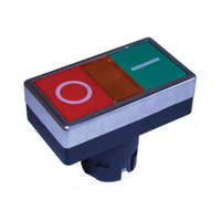 Tracon KETTŐS BE-KI NYOMÓGOMB FEJ-EGYSÉG JELZŐFÉNNYEL (NYG2-F6)