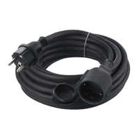 Tracon TRACON UNIVERZÁLIS HOSSZABBÍTÓ GUMI KÁBELLEL, 1XSCHUKO, 20M, 16A/250VAC, 3X1,5MM2 H07RN-F, PMAX.:3680 W
