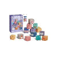 Woopie! Toys Woopie baby extra puha szenzoros, szilikonos építőkocka készlet