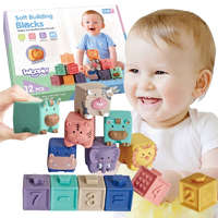 Woopie! Toys Woopie baby extra puha szenzoros, szilikonos építőkocka