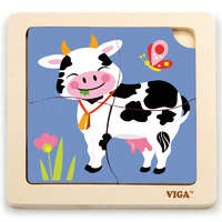 Viga Viga 4 db-os fejlesztő puzzle - tehenes