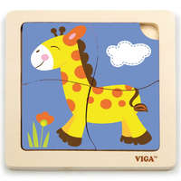 Viga Viga 4 db-os fejlesztő puzzle - zsiráfos