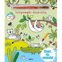 Móra Könyvkiadó Színpompás állatvilág - ecset, víz, varázslat (ajándék ecsettel)