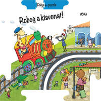 Móra Kiadó Robog a kisvonat! - puzzle és pálya