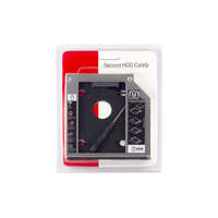 Laptophardware Winchester beépítő keret 9.5mm-es DVD meghajtó helyére - SATA