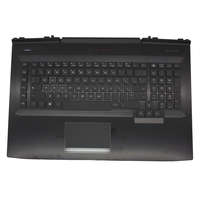 HP HP Omen 17T-AN0, 17-AN1, gyári új olasz háttér-világításos fekete billentyűzet modul touchpaddal (150W, kis Center-Pin nyílás) (L14993-061)