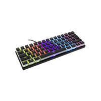 White Shark White Shark Ashiko RGB világítós US angol kiosztású 60%-os MECHANIKUS fekete gamer billentyűzet, piros kapcsolók (GK-2202B/R-US)