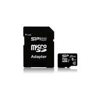 Silicon Power Silicon Power Elite 8GB UHS-I MicroSDHC kártya + adapter (SP008GBSTHBU1V10SP)