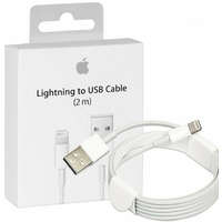 Apple Apple gyári Lightning to USB adat, töltőkábel 2m, fehér (MD819ZM/AM)