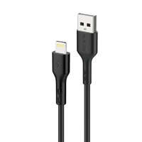 Laptophardware Apple iPhone-hoz, iPad-hez 1m Lightning to USB töltő kábel, Fekete