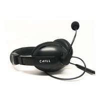 Laptophardware Chill sztereó fejhallgató, headset mikrofonnal, 2m kábellel (CH001)
