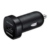 Samsung Samsung Gyári 18W-os autós, szivargyújtós telefon és tablet gyorstöltő USB porttal, fekete (EP-LN930)