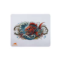 Barracuda BARACUDA CORAL fehér gamer szövet egérpad 300x250mm (BGMP-41)