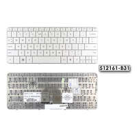 HP HP Pavilion DV2-1000, DV2-1100, DV2-1200 US angol fehér billentyűzet, 512161-B31