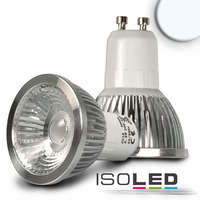 Isoled GU10 LED szpot fényforrás, 5,5W, COB, 38°,hideg fehér, dimmelheto