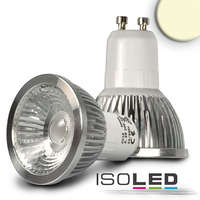 Isoled GU10 LED szpot fényforrás, 5,5W, COB, 70°, meleg fehér, dimmelheto