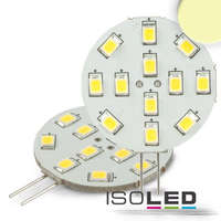 Isoled G4 LED szpot fényforrás, 12 SMD chippel, 2W,meleg fehér, oldalsó foglalattal