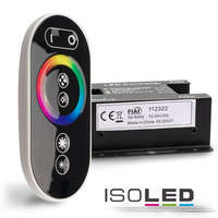 Isoled Wireless Touch RGB rádiós vezérlo, lapos távirányítóval, 12,4 GHz, 12-24V DC 3x6 A