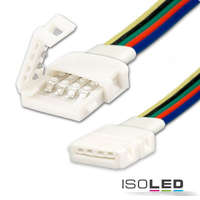 Isoled 4-pól csatlakozó kábellel (max.5A) 12 mm szélességul,> 12 mosztási távolságú,IP20-as LED szalaghoz