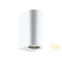  Viokef 2L wall lamp white round H:150 Tilos 4099601