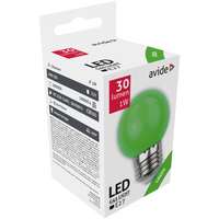AVIDE Avide Dekor LED fényforrás G45 1W E27 Zöld