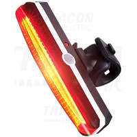 Tracon Tracon Akkumulátoros LED bicikli lámpa, hátsó, piros 1,5 W, 3.7V 500 mAh, 100 lm, 2 h, IP65
