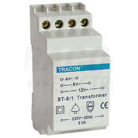 Tracon Tracon Biztonsági (csengő) transzformátor 230V / 4-8-12V AC, max.8 VA