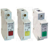 Tracon Tracon Sorolható jelzőlámpa, sárga 250V AC, 0.6W, Glimm