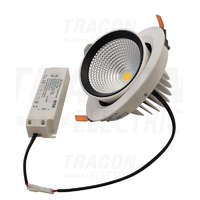 Tracon Tracon Beépíthető álmennyezeti LED lámpatest, forgatható 230 V, 50 Hz, 35 W, 3500 lm, 4000 K, EEI=A+