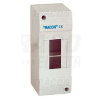 Tracon Tracon Falon kívüli elosztódoboz, ajtó nélkül 1×1 modul, IP40, (H×W×D=130×32×62mm)