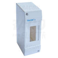 Tracon Tracon Falon kívüli elosztódoboz, ajtó nélkül 1×2 modul, IP40, (H×W×D=130×52×62mm)