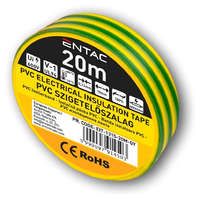 Entac Entac Szigetelőszalag 0.13x15mm Zöld-Sárga 20m