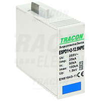 Tracon T1+T2 AC típusú túlfeszültség levezető betét 12.5 NPE