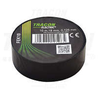 Tracon Tracon Szigetelőszalag, fekete 10m×18mm, PVC, 0-90°C, 40kV/mm