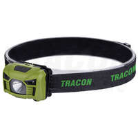 Tracon Tracon Fejlámpa, akkumulátoros, mozgásérzékelős kapcsolással 3 W, 120 lm, 5 h, 3,7 V, 1200 mAh 18650 Li-Po