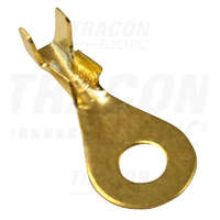Tracon Tracon Sajtolható szigeteletlen szemes saru, sárgaréz 1-2,5mm2, M4