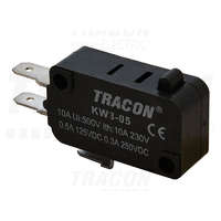 Tracon Tracon Helyzetkapcsoló, mikro, ütközős 1×CO 10(3)A/230V AC, 4,8x0,8 mm, IP00